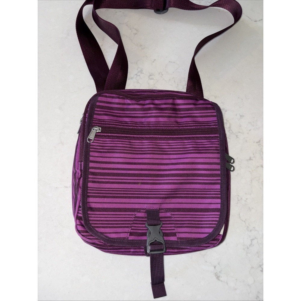 Eddie Bauer Purple Insulated Purse Satchel Lunch Messenger Bag Camping School‎